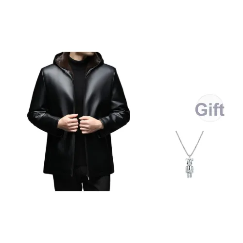 TUCANO Черные Мужские Кожаные Куртки