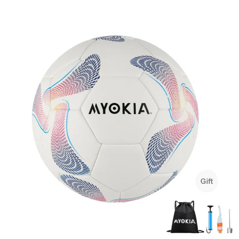 MYOKIA Size 5 Soccer Hand Stitched Soccer Ball Unisex-0