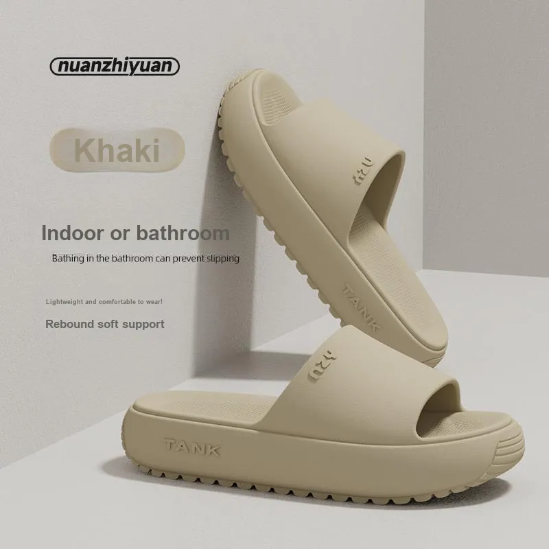 Warm Edge Platform Slippers Summer Home Indoor Minimalist Style Slippers For Students And Dormitory Use-17