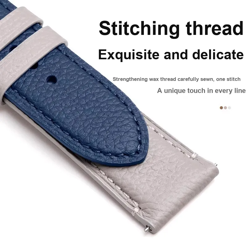 Watchbond Xiaomi Compatibility Watch Band 210mm Genuine Leather Material-1