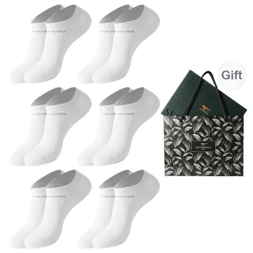 SEPTWOLVES Ankle Socks Men's Gift Box Of 6 Doubles