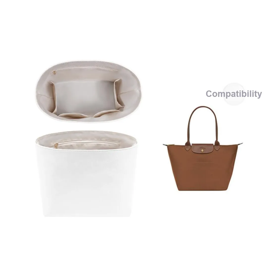 Lan Bao Fan Microfiber, Artificial Leather Bag Insert Women's Multicolor