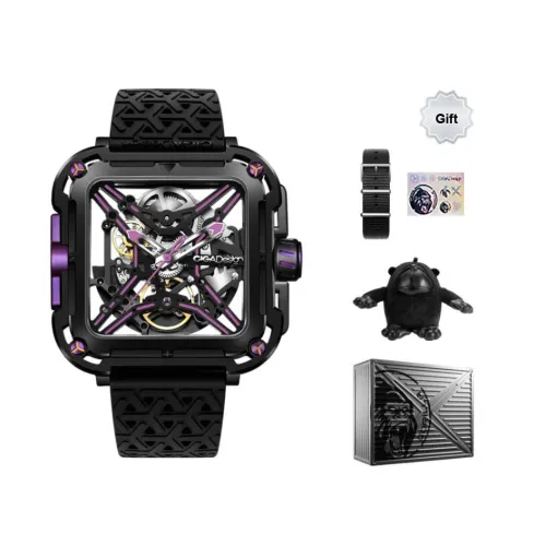CIGA Design Автоматический Механический Movement Мужские X Collection Часы 44mm*44mm*11,8mm Черные