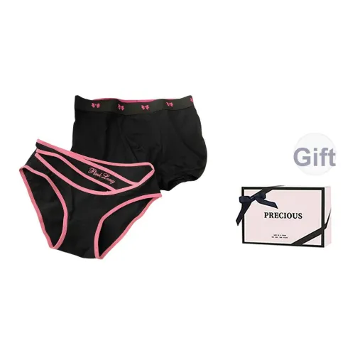 TLXT Черный Комбо Парный+[Коробка ко Дню Влюбленных] Унисекс Подарочный Набор Нижнего Белья