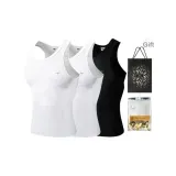 Slim Fit 3 Pack (White+White+Black)