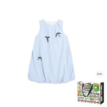 BVODE Sleeveless Dresses Women's Light Blue Shopping Bag