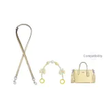 [Clothing Sets]Cream Wampees Shoulder Strap Crossbody+Custard Bowknot Decorative Chain