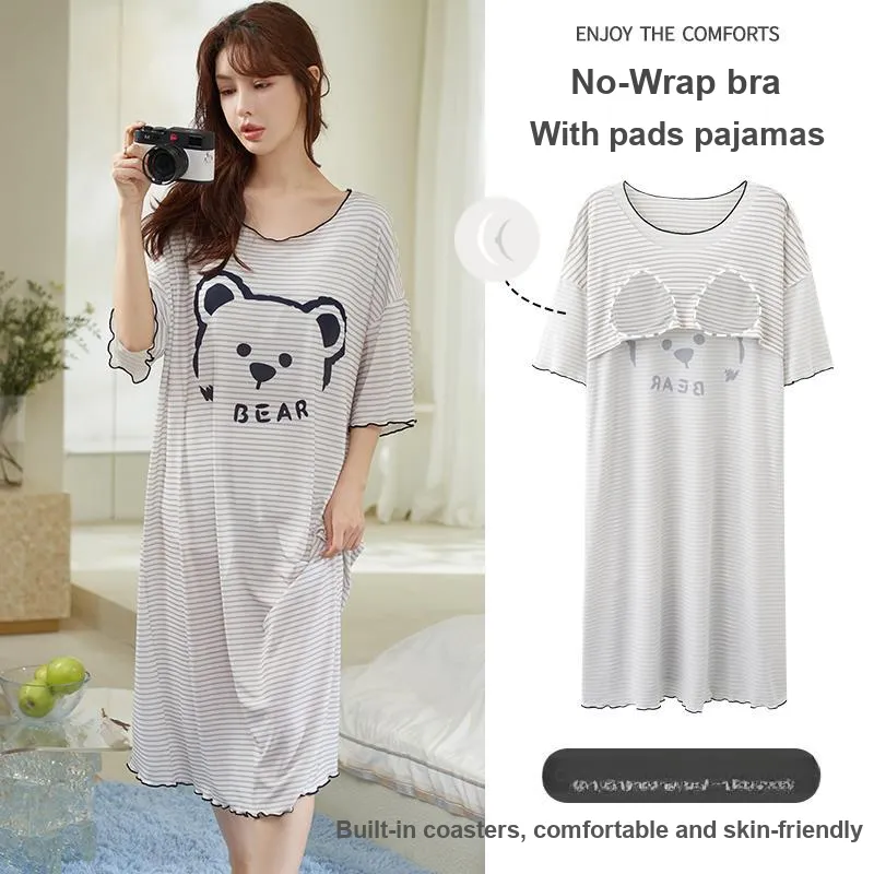 Cotton Gene Women's Nightgowns-7