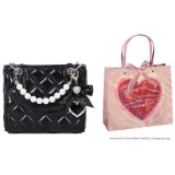 Black, Detachable Charm, Comes with "I Love You" Shopping Bag