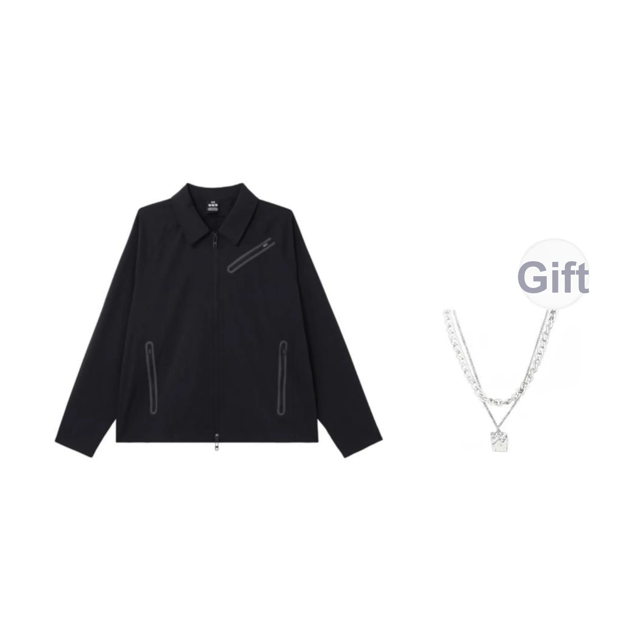 Under Armour Jackets Coats Unisex Black Comes With Necklace
