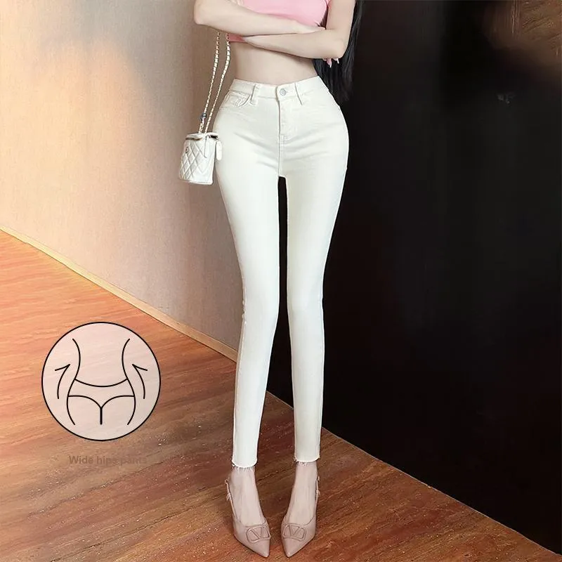XIANSINIAO Jeans Women's White-2