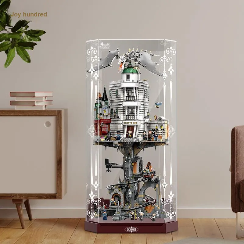 LIGHT YOUR BRICKS Joy Hundred Compatibility Building Block 76417 Harry Potter Gringotts Storage Box Model Accessories-18