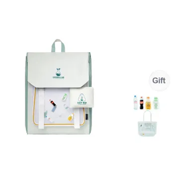 MR.ACE HOMME Polyester Backpack Regular Women's Light Green