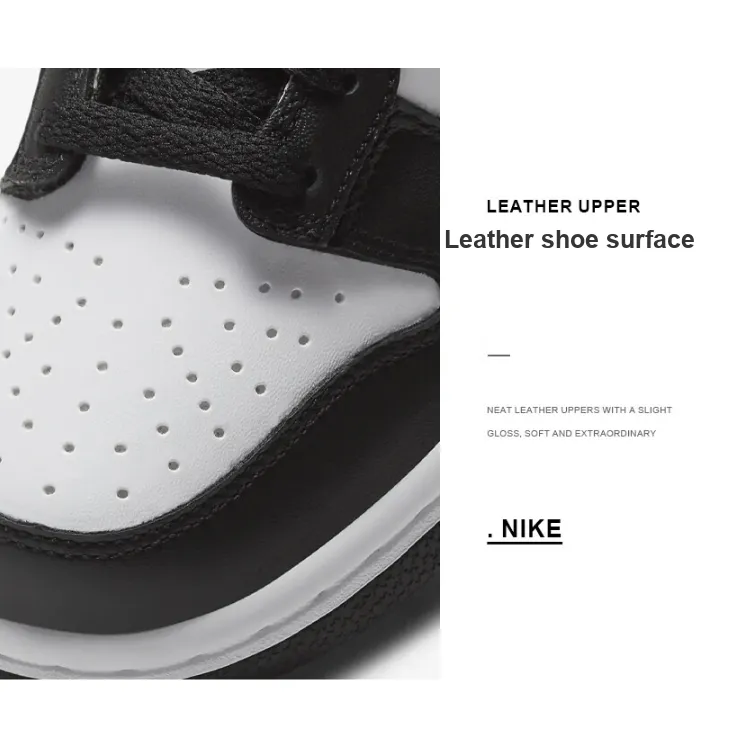 Nike Dunk Low Retro White Black Panda GS - POIZON Nike Dunk Low Retro White Black Panda GS - POIZON