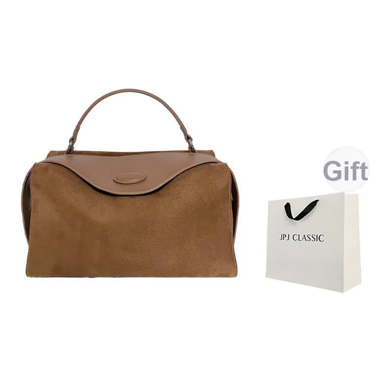 JPJ Корова Кожа Бостон Сумка Подушка Сумка Сумка для Коммутации Сумка на Одно Плечо Женская