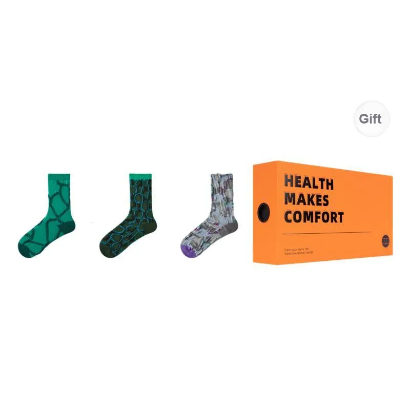 Vine Color Mid Calf Socks Women's 3 Pack-5