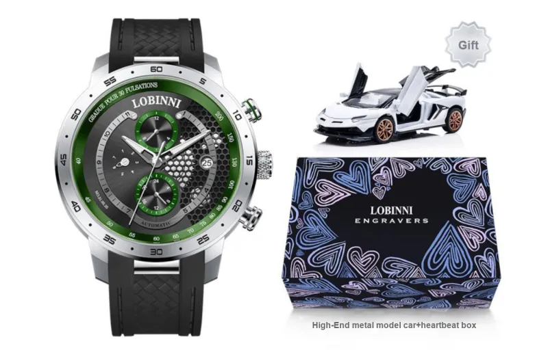 LOBINNI L Mechanical Movement Watch Men's Watches Cut-Out Dial-13