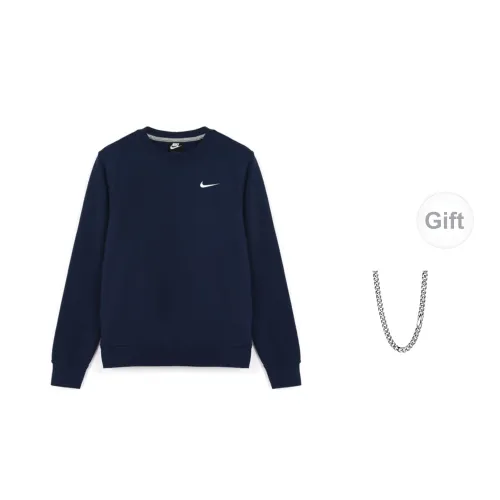 Nike Sweatshirts Unisex Blue+Free Necklace