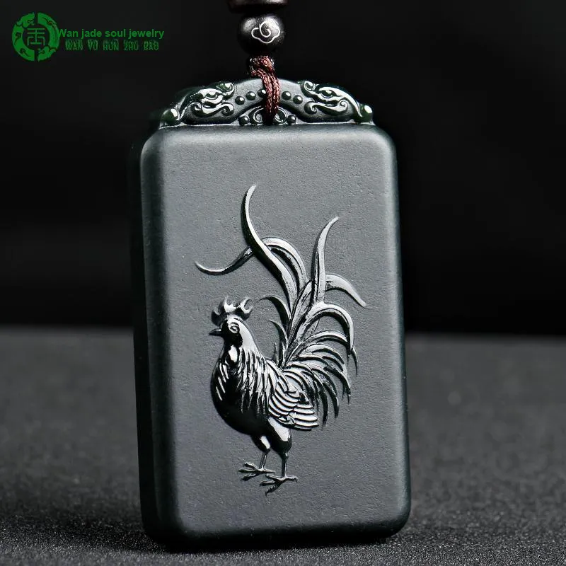 WANYUHUN Hetian Jade Pendants Green Jade Unisex-56