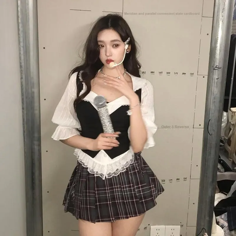 YGPRW Two Piece Skirt Sets Women's-4