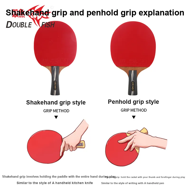 DOUBLEFISH Ping Pong Paddles Unisex All Wood-6