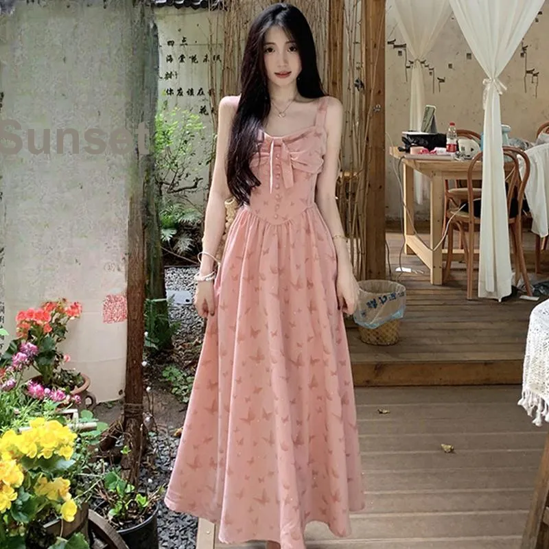 HUINIAN Slip Dresses Women's Pink-5