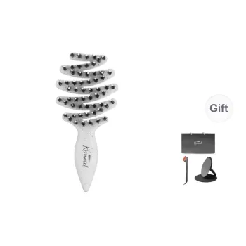 Krramel Pebble Collection Mini Pine Tower Barrel Comb Hair Care Massage Mini Comb