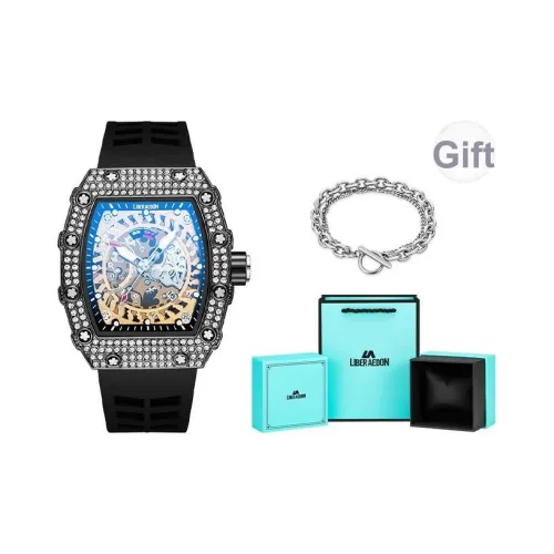 LIBER AEDON Кварцевый механизм Черный циферблат Мужские часы