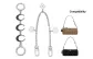 Black Moon Bright Extender Chain+Camellia Decorative Chain