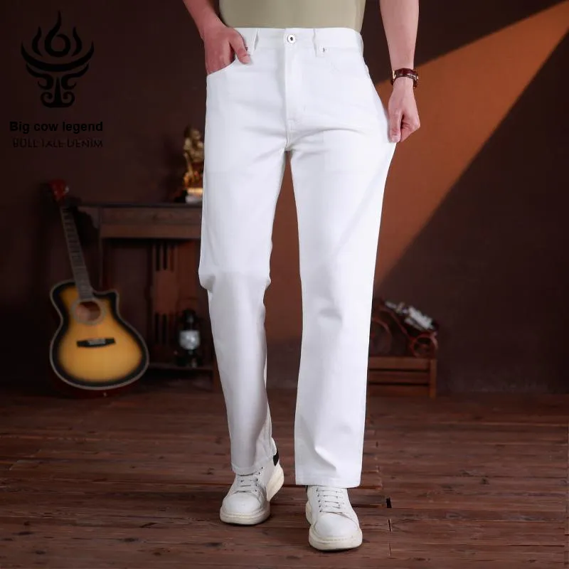 DANIUCHUANSHUO Jeans Men White-2