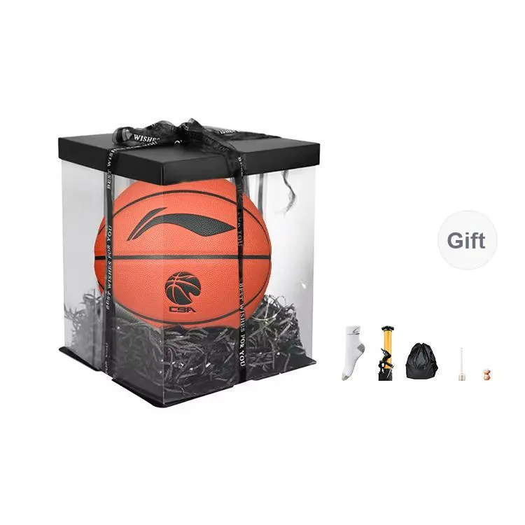 LiNing CBA Collection PU Basketball Brown Size 7 Training Unisex-36