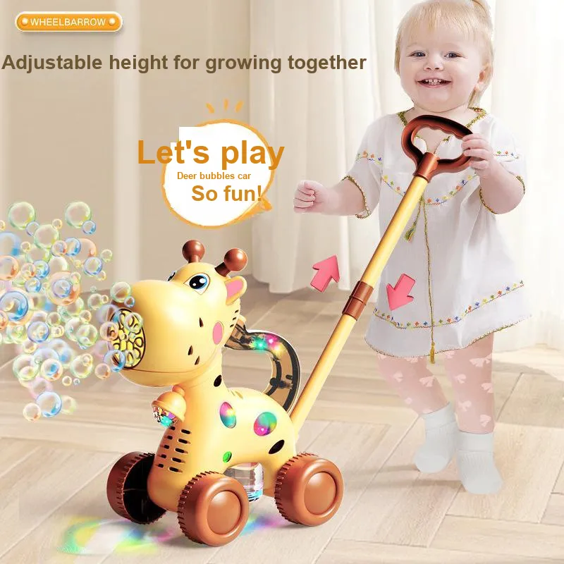 KUMAOYA Celestial Horse Unicorn Giraffe Stroller Bubble Machines-4