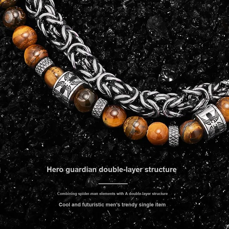 Disney Tiger's Eye Stone Bracelets Men's-2