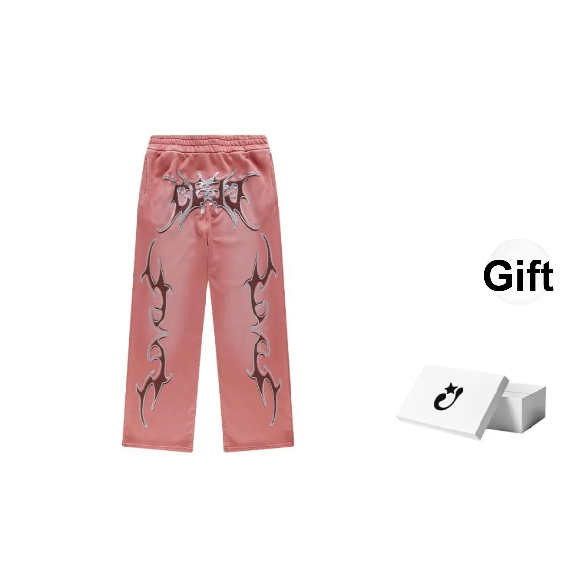 CEEC LA 24FW Knitted Sports Pants Unisex Dirty Pink