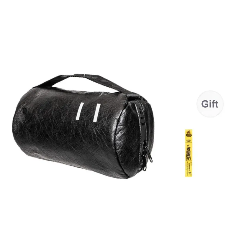 One Person's Planet DuPont Paper With Velvet Fabric Toiletry Bag Handbag Regular Unisex Black-12