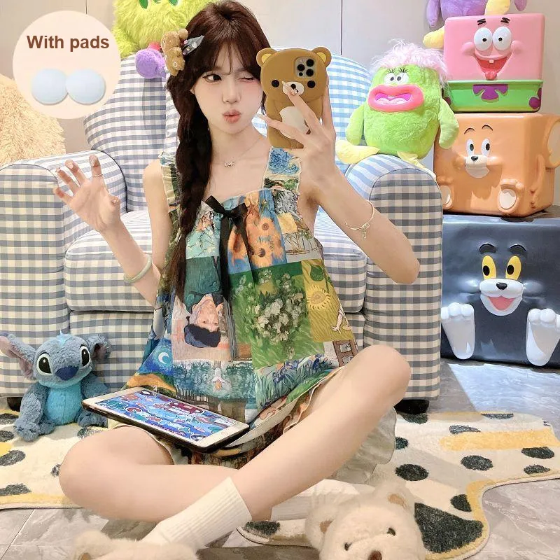 Ta Yan Pajama Set Summer Women's-2