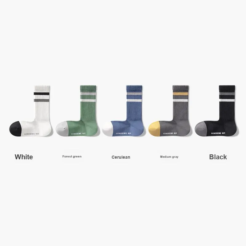 B&C.Room Mid Calf Socks Fall Winter Men's 5 Pack-7