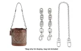 Серебряный (Свиной нос 12 см * 2) + Декоративная цепочка 35 см
