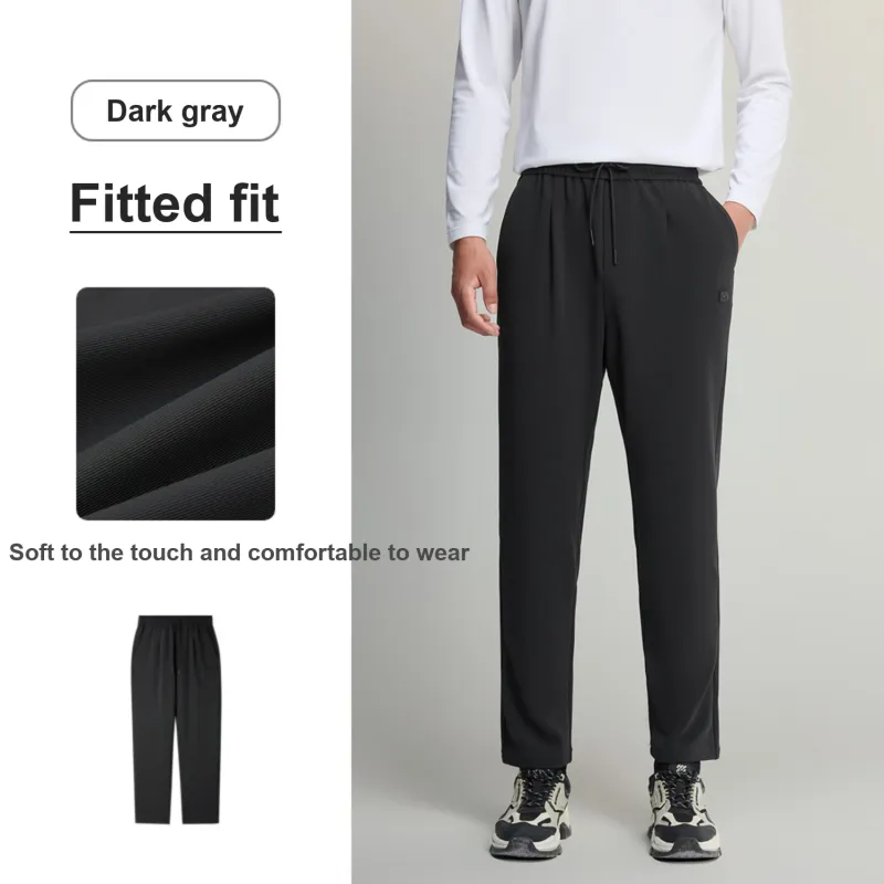 HLA Lace Up Tapered Sports Casual Pants Carrot Pants Men's-9