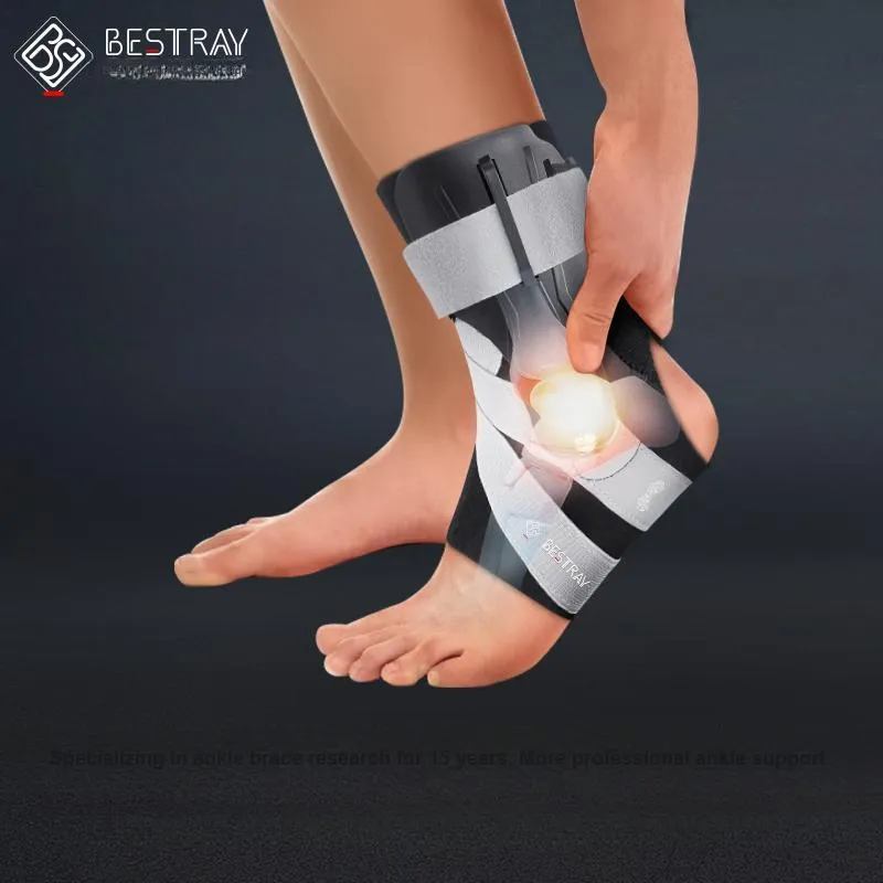 BESTRAY Ankle Braces Soccer Basketball Running Cycling Unisex Neoprene Polyester-12