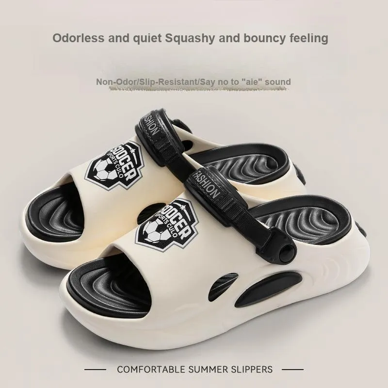 LUNNIFEIYA Sports Slippers For Men, Summer Outerwear, Car Sandals, Outdoor Beach Shoes, Men's Slippers-10