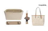 City33 Beige Brown Shoulder Pads+Beige Liner+Brown Bunny Doll