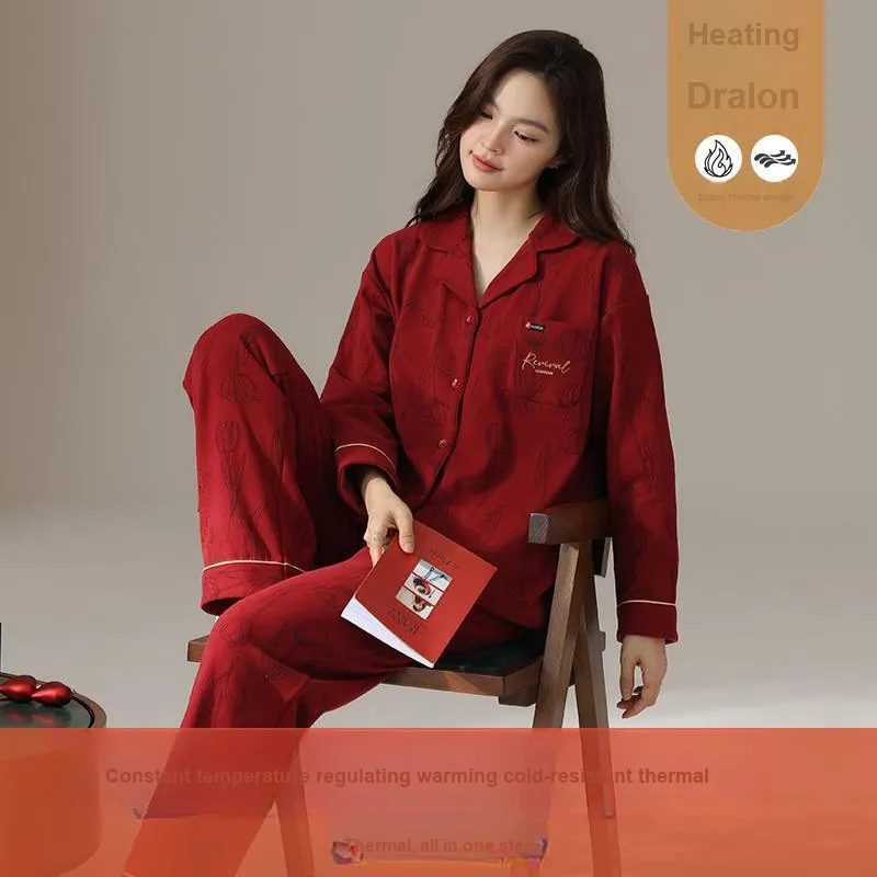 GOSO Pajama Set Women's Brick Red-6