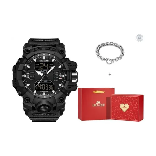 LIBER AEDON Кварцевый механизм Черный циферблат Мужские часы