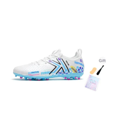 KELME Ji Di 5,0 MG MULTI Ground Амортизация Износостойкие футбольные бутсы Унисекс Белый Цветной синий MID Диапазон