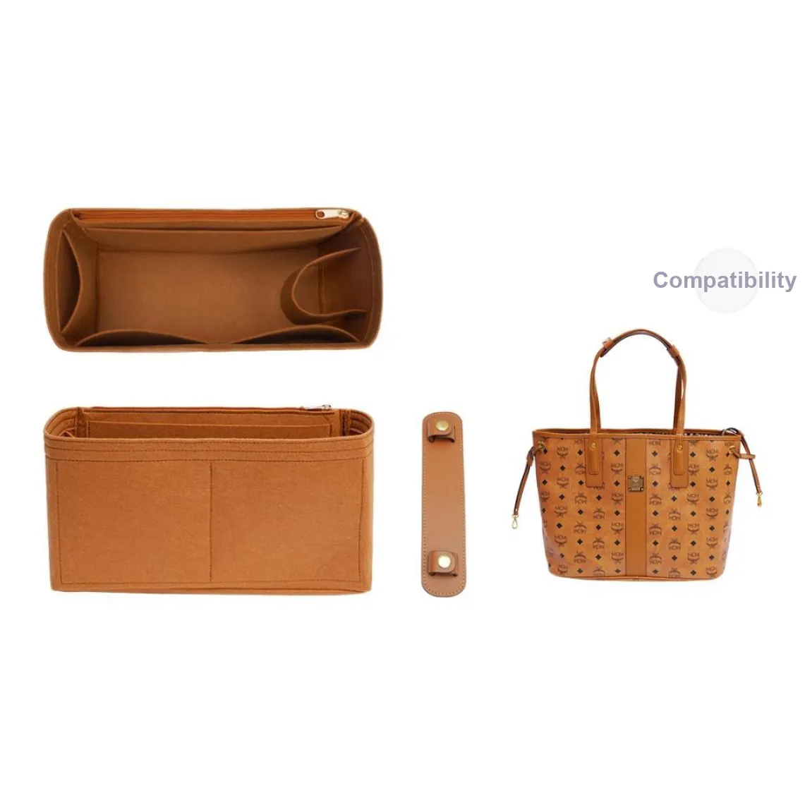 GUYI Felt Bag Insert Women's Multicolor