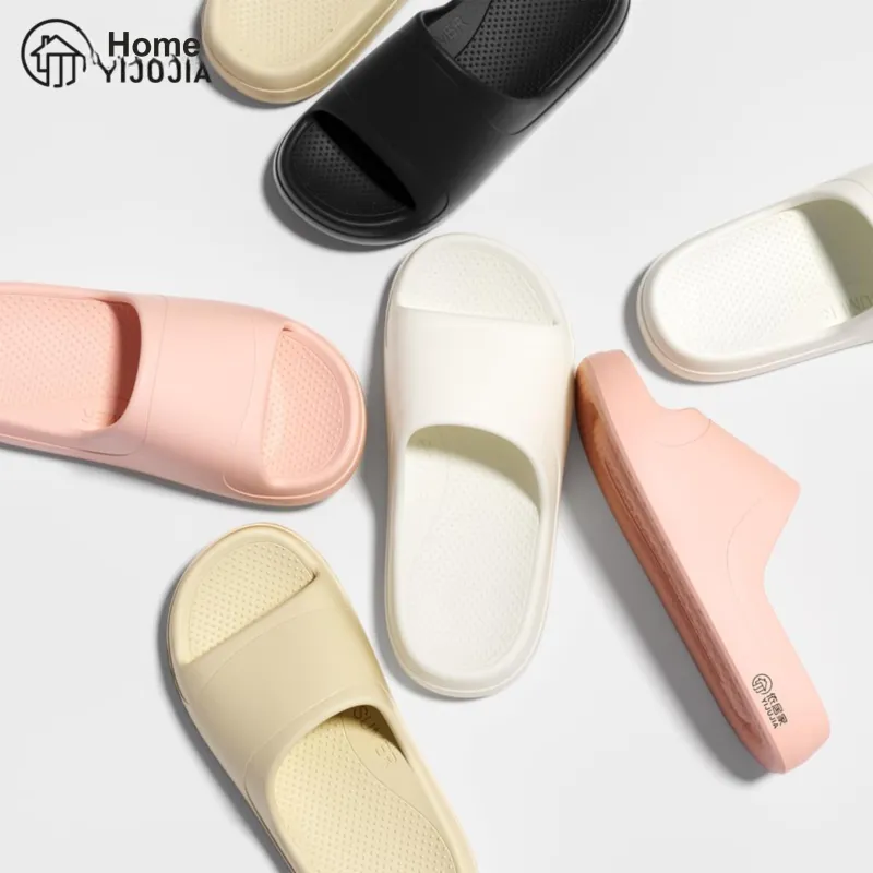 Stay At Home Outdoor Slip Resistant Waterproof Abrasion Resistant Platform Couple Same Style Slippers-8