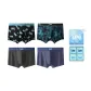 216 Black Print+216 Green Print+213 Black+213 Navy Blue (Box 4 Pack)