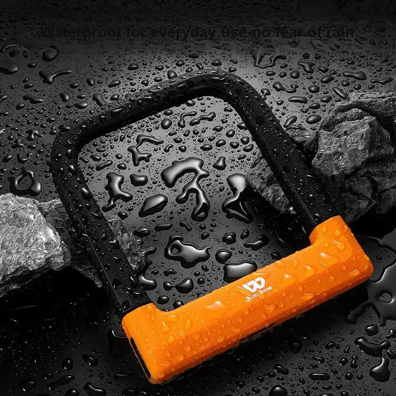 WEST BIKING Bicycle Locks Anti Squeeze And Anti Rust Protective U Lock-6