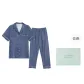 [Gift Box Set](Short-Sleeved Shirt+Pants) Plum and Bamboo Subtle Texture Men's Clothing Sets